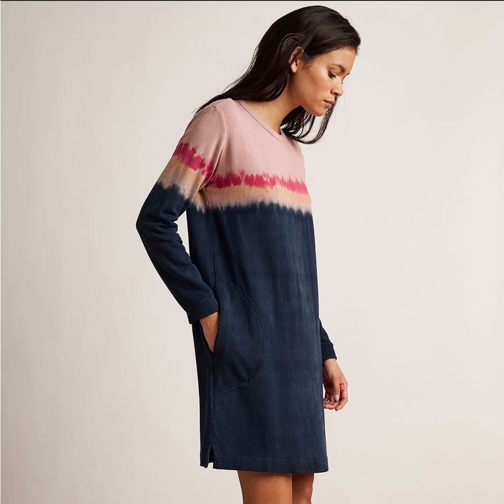 Velvet by Graham and Spencer Priscilla luxe fleece tie dye sweatshirt dress
